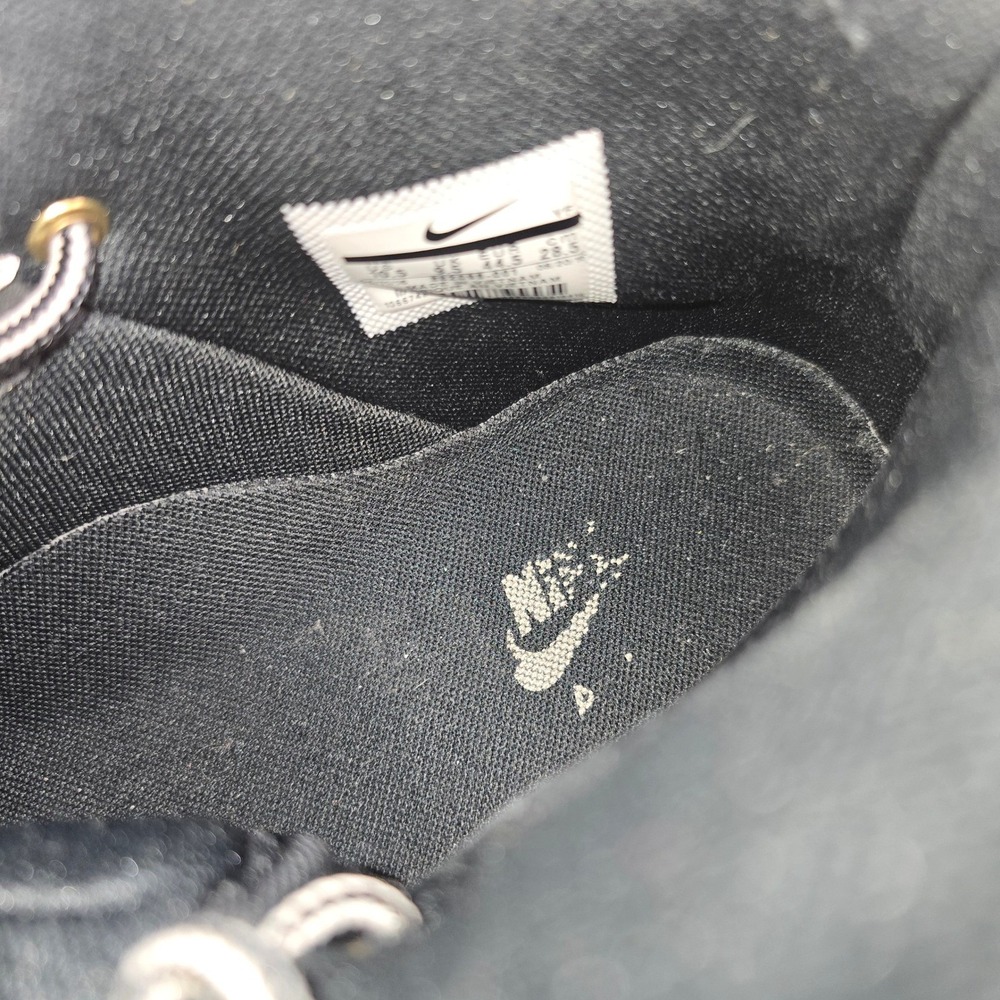Vintage Nike Air Force 1 High Black Leather Gold Mens US 10.5 Streetwear Collect - Picture 7 of 16